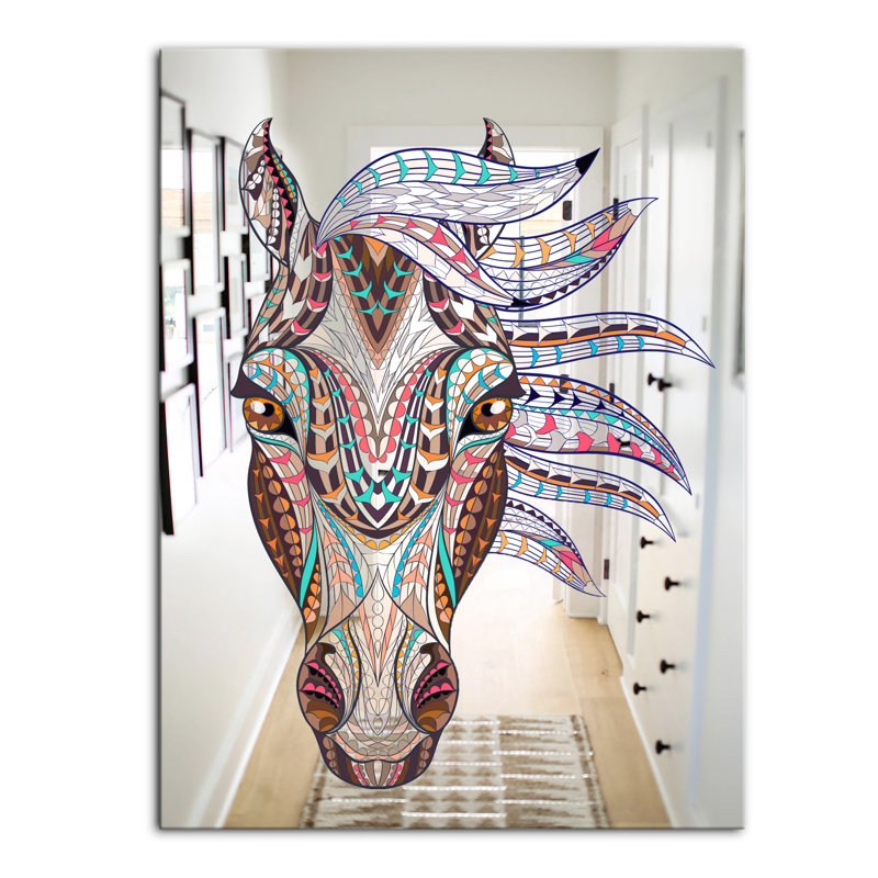 Glass Frame Mirror, 24" H x 32" W