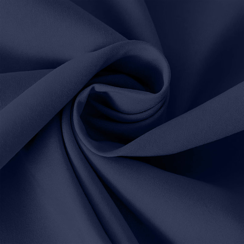 Microfiber Solid Colour Duvet Cover Set, Kingsize Duvet Cover + 2 Pillowcases, Navy