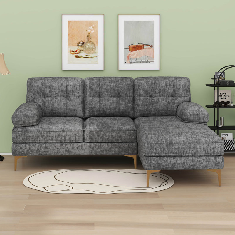 Canapé modulaire 3 places Modern, Gris clair