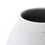 Vase en ciment blanc antique avec accents gris, 15,75 po de hauteur-1452500608