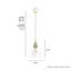 Luminaire suspendu conique en verre 1 lumière Klein-70776548-70776544