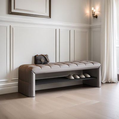 Banc de rangement pour chaussures 47,2 po