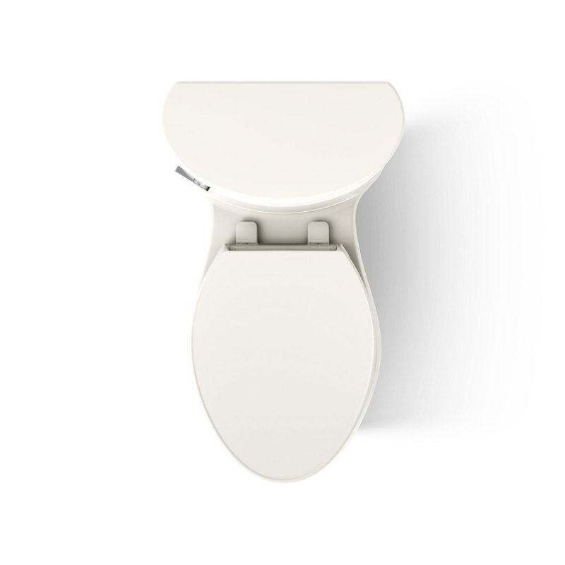 Adair 1.28 GPF Water Efficient Elongated One-Piece toilet (Seat Included), Biscuit, Left-Hand