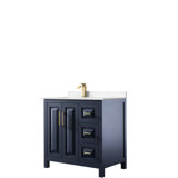 Daria 36'' Single Bathroom Vanity with Cultured Marble Top