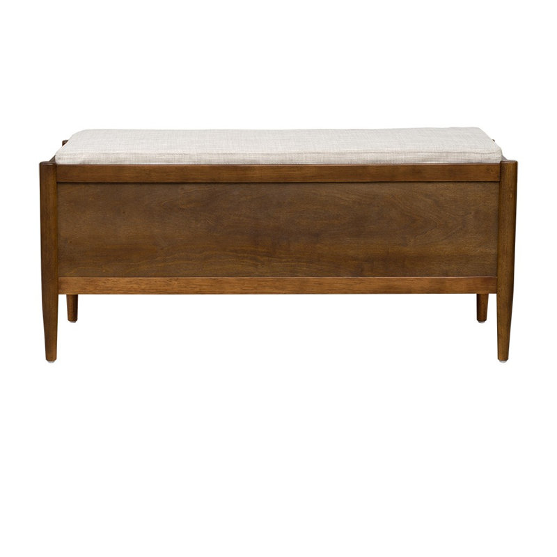 Banc d'appoint avec rangement et coussin rembourré