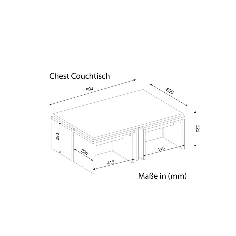 Calhoun Sled Coffee Table