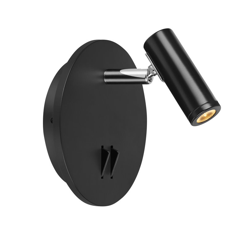 Amalda LED Plug-in Spotlight, Black