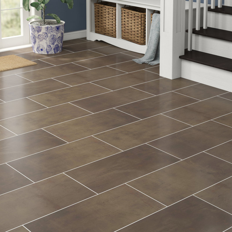 Rebel 12" x 24" Porcelain Wall & Floor Tile, Bronze