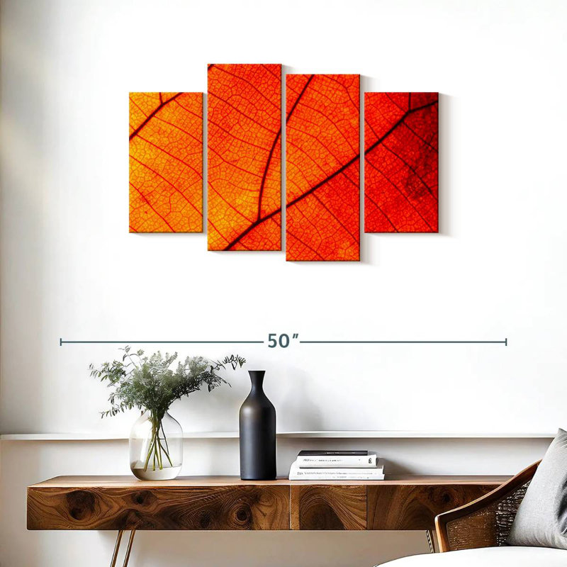 Harnek Autumn Leaf Venation, H 22 po x l 36 po