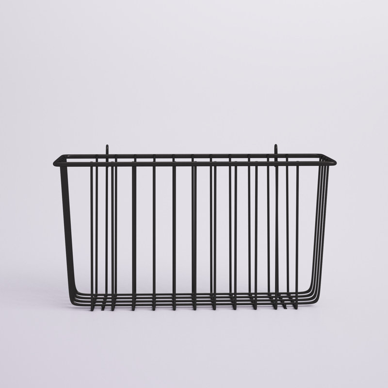 Panier décoratif en broche, Noir