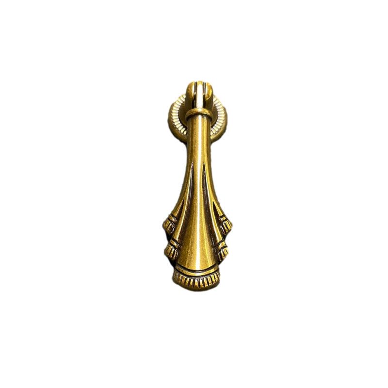 (22-Pack) Draped Drop Pull Antique Brass