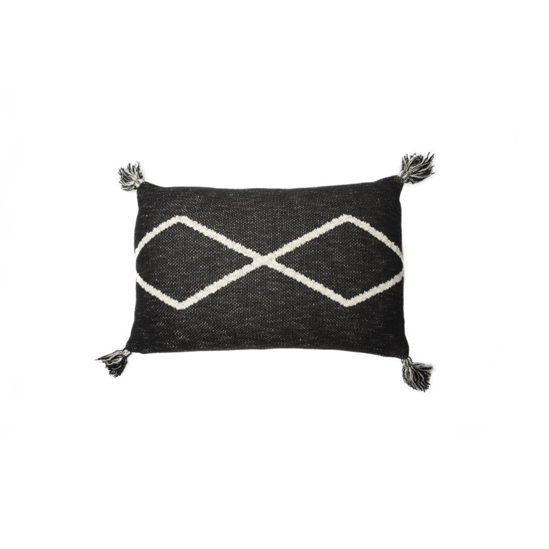 Bereber Classics Rectangular Throw Cushion, Cream/Brown, 1cm H x 40cm W x 25cm D