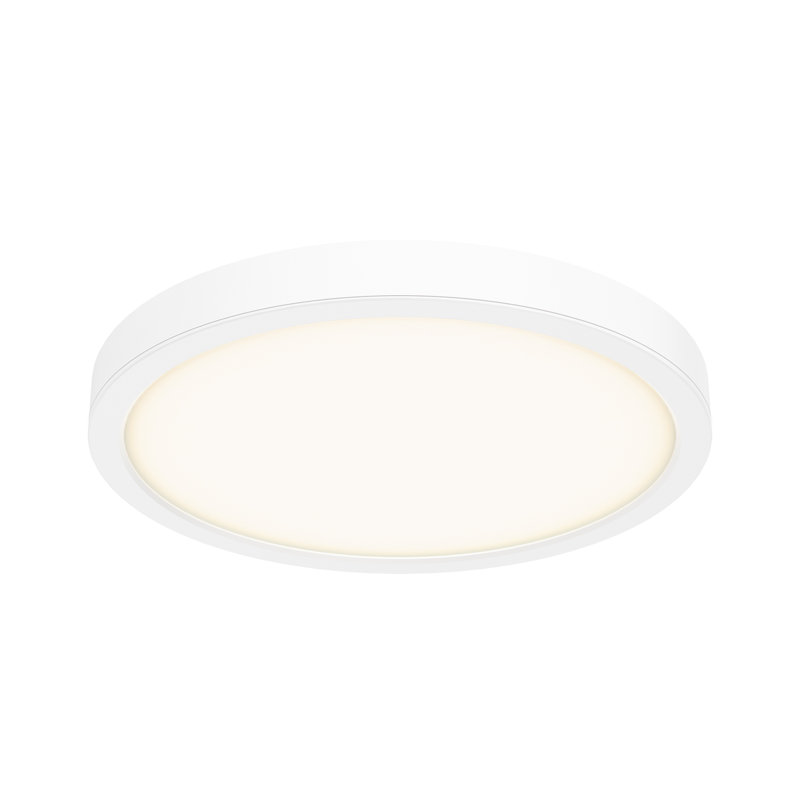 Plafonnier encastré 1 lumière Hayden-Blu, Blanc, H 1 po x l 14 po x P 14 po