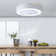 55cm 5 - Blade LED Ceiling Fan with Remote Control and Light Kit Included