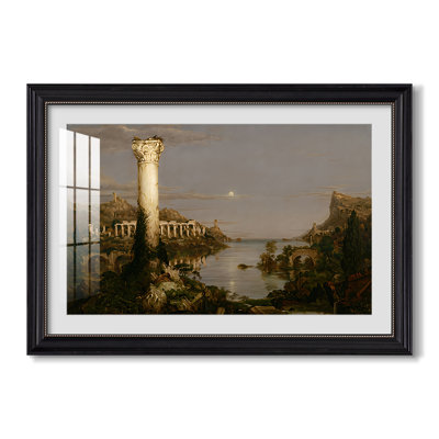 The Course of Empire: Desolation, 1836-Thomas Cole-Custom Framed Canvas