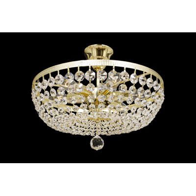 Crystal Semi Flush Mount