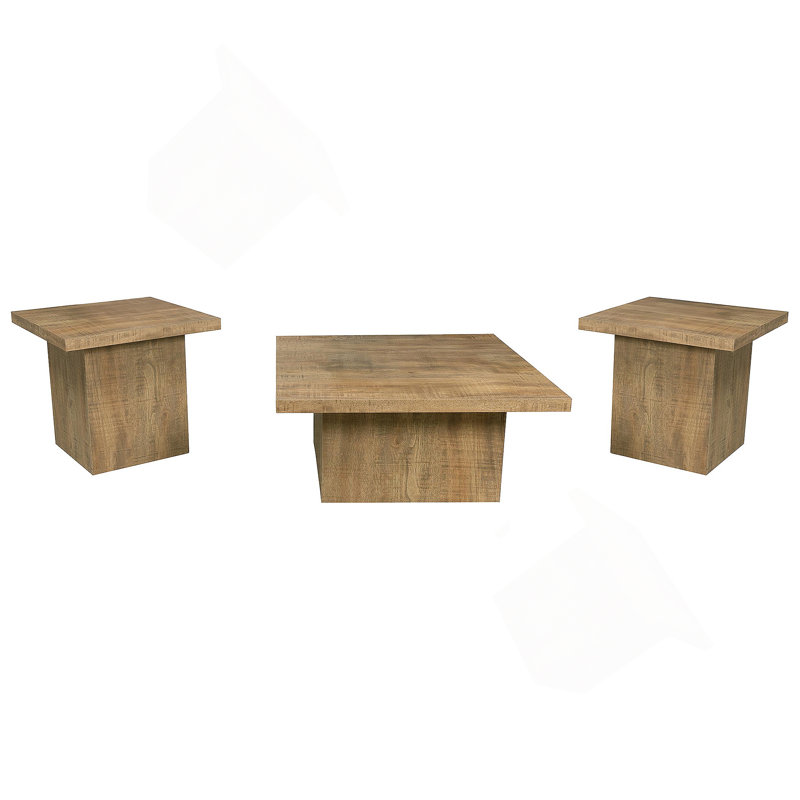Ensemble de tables basses carrées 3 pièces