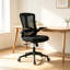 Chaise de bureau ergonomique, appui-tête réglable avec support lombaire et accoudoirs rabattables-1755781257