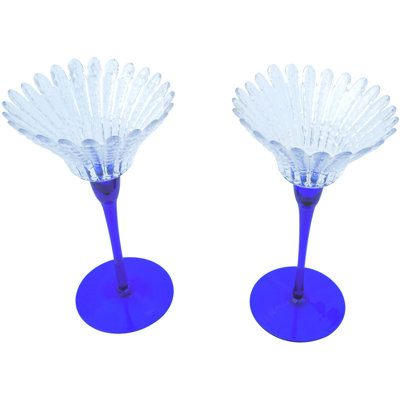 Ensemble de porte-votives en cristal 2 pièces