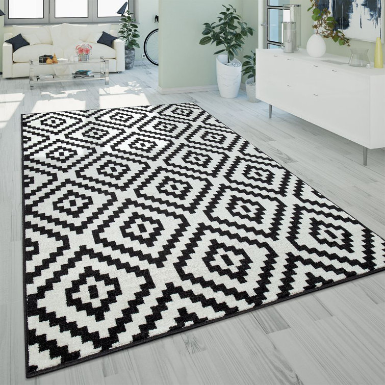 Jerrold Flatweave Black/Light Grey Rug
