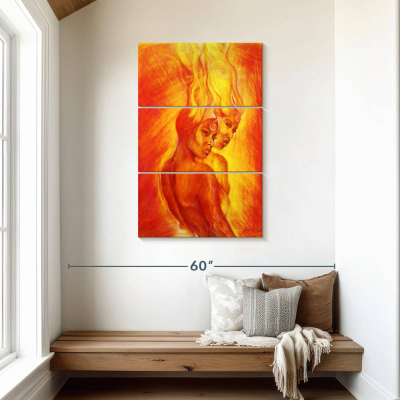 Leisha Shango Flames, 45" H x 28" W