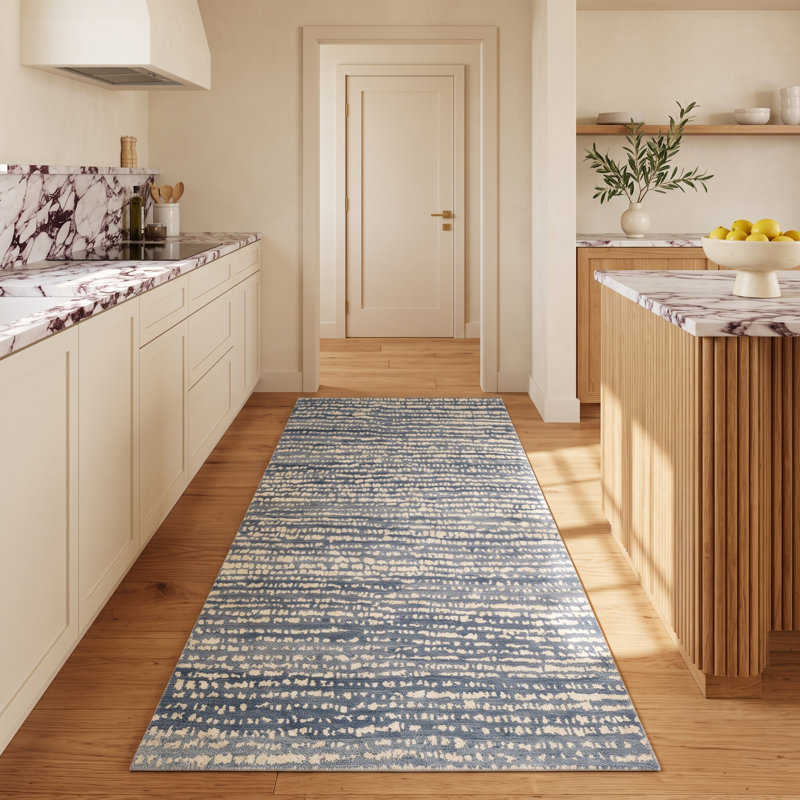 Shepherd Hand Knotted Wool Rug, Pebble, Runner 2'6" x 8'