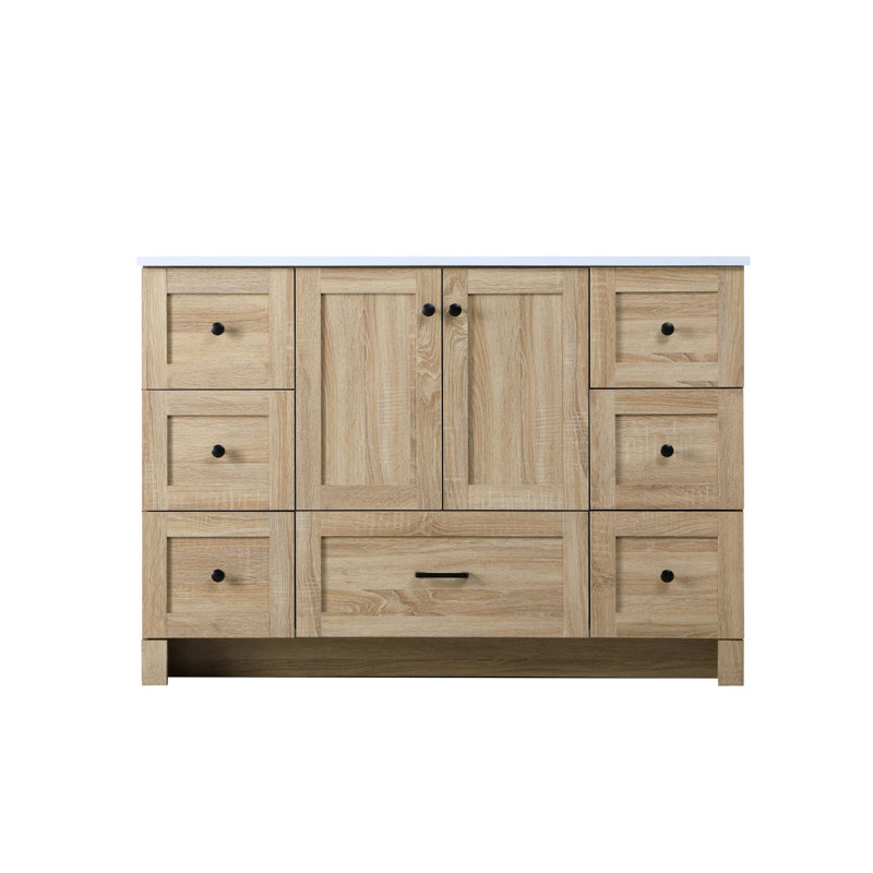 Meuble-lavabo simple 48 po en bois de manguier