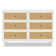 Marin with Cane 6 Drawer Dresser