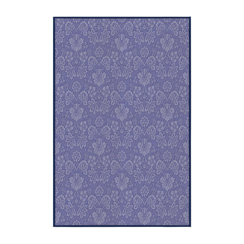 Tapis de zone bleue à motifs, Rectangle 6 pi x 9 pi