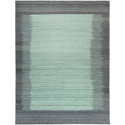 Tapis unique en laine noué à la main 9 pi 3 po x 12 pi 1 po New Age Fasolak