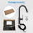 Matt Black Pull-Down Kitchen Faucet For Efficient Cleaning - 18.49 Modern Use-1426389326