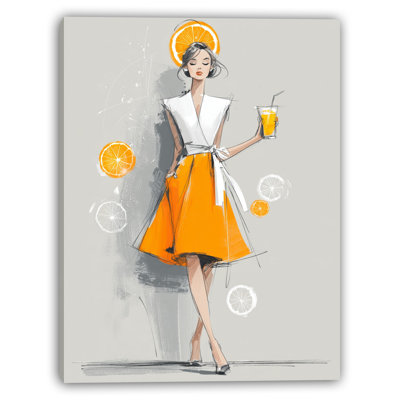 Citrus Chic Wrapped Canvas Wall Art