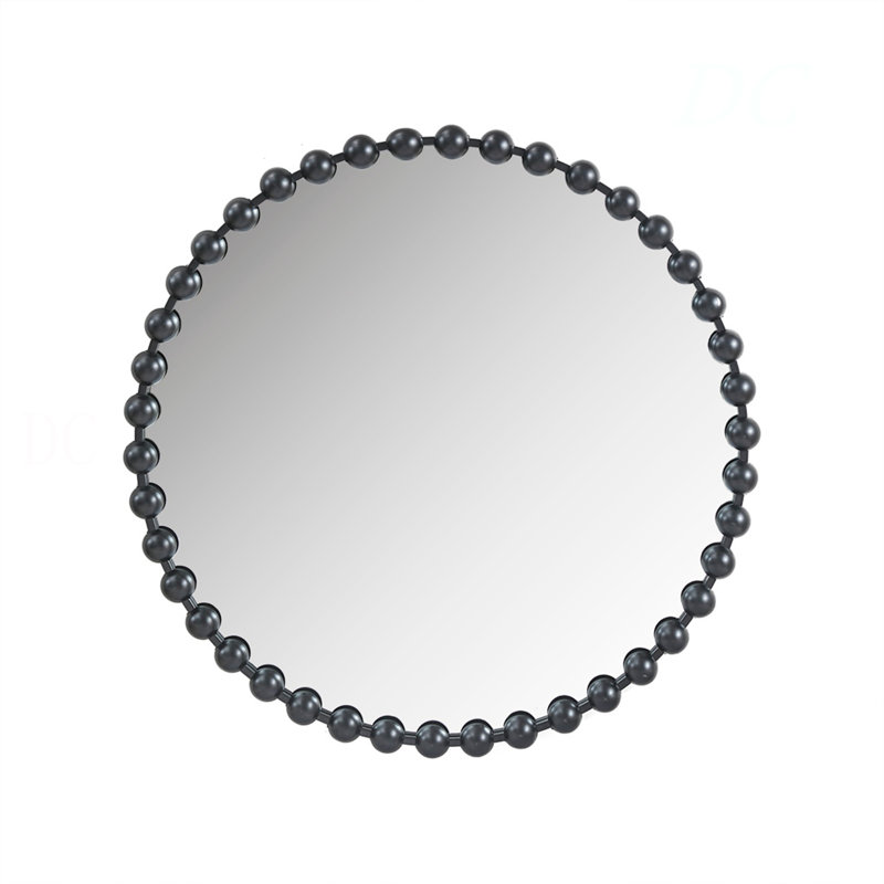 Miroir mural rond 36 po, 36,03 po x 36,02 po, Black