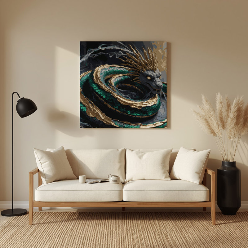 Art mural noir Sci Fi Basilisk