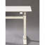 Bureau manuel réglable de 47 po en blanc pour bureau, option rectangulaire, ergonomique