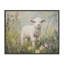 «White Lamb in Soft Flowers», estampe numérique, design par Petal Prints Design-617303633-617303635