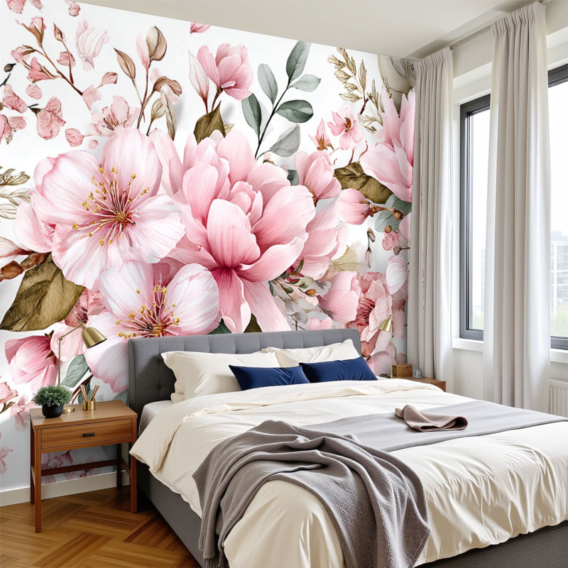 Papier peint adhésif mural bohème Boho, L 144 po x l 100 po