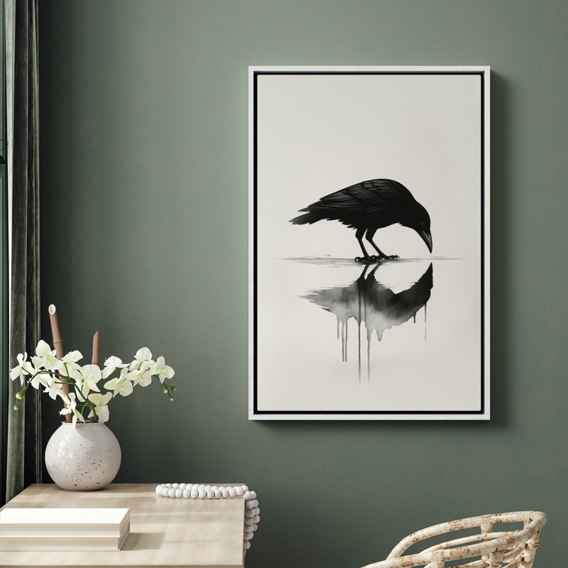Art mural encadré, rétro, antique et classique pour chambre à coucher - 16 po x 24 po, H 24 po x l 16 po, Blanc