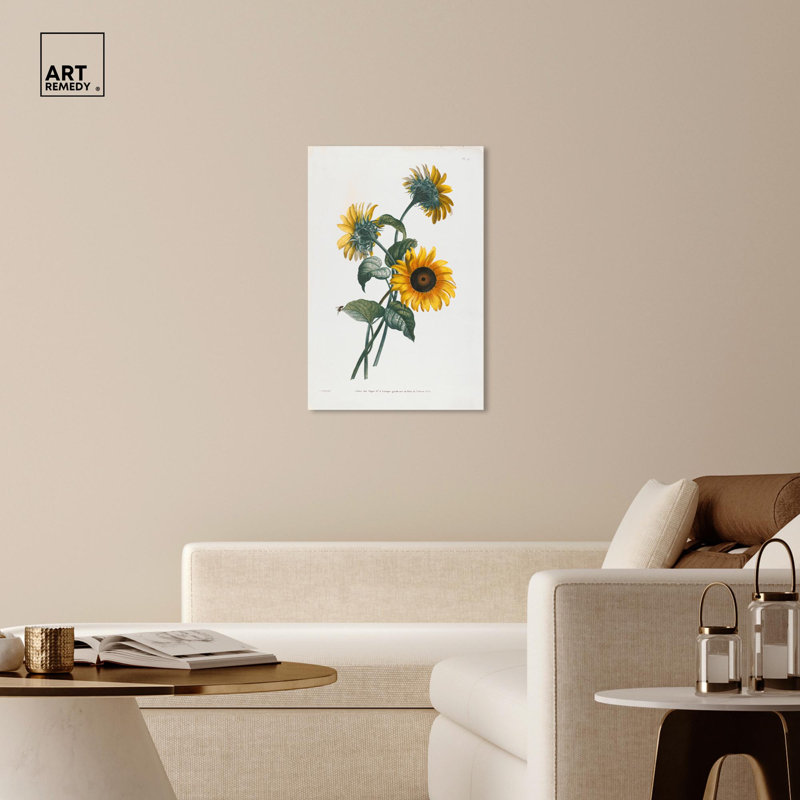 Art Remedy, impressions sur toile, tournesol, H 36 po x l 24 po, Toile tendue