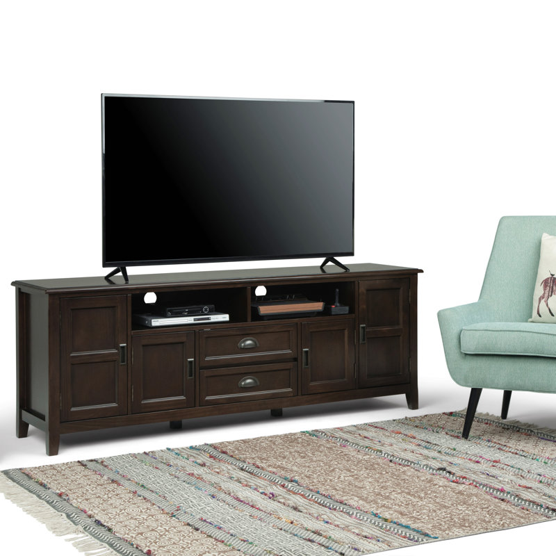 Meuble télé 72 po, Marron foncé