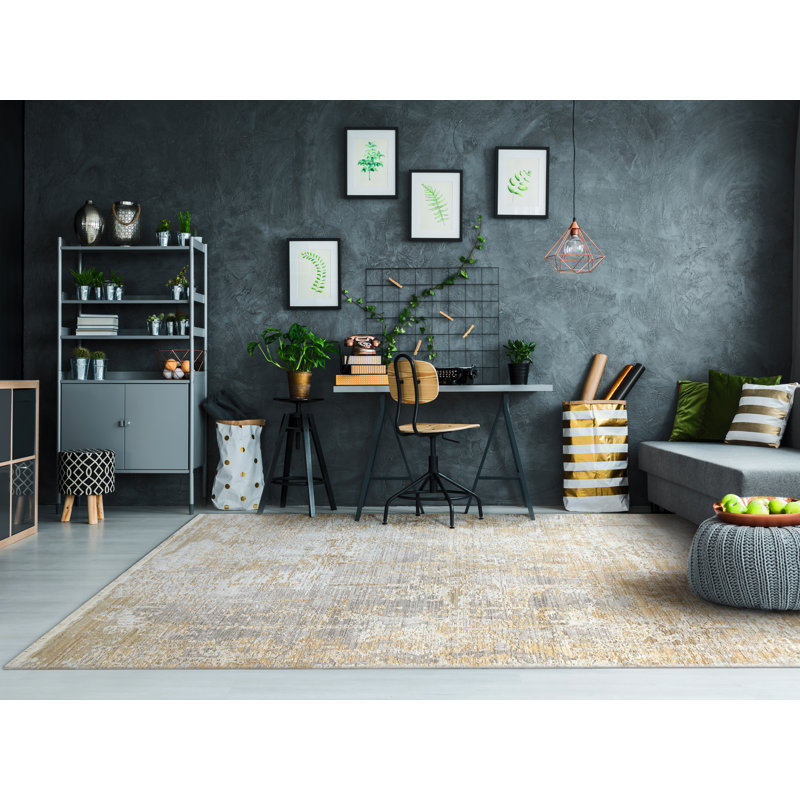 Darlotta Abstract Indoor Rug, Rectangle 9' x 12'7"