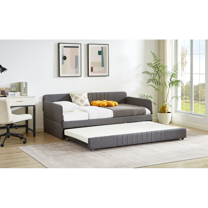 Daybed, Sofa Bed Metal Framed With Trundle Twin Size