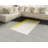Yellow and White High Density Long Fiber Poly Threads Decorative Area Rug Carpet-42030785