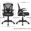 Mesh Desk Chair with Flip-up Armrest-528894249