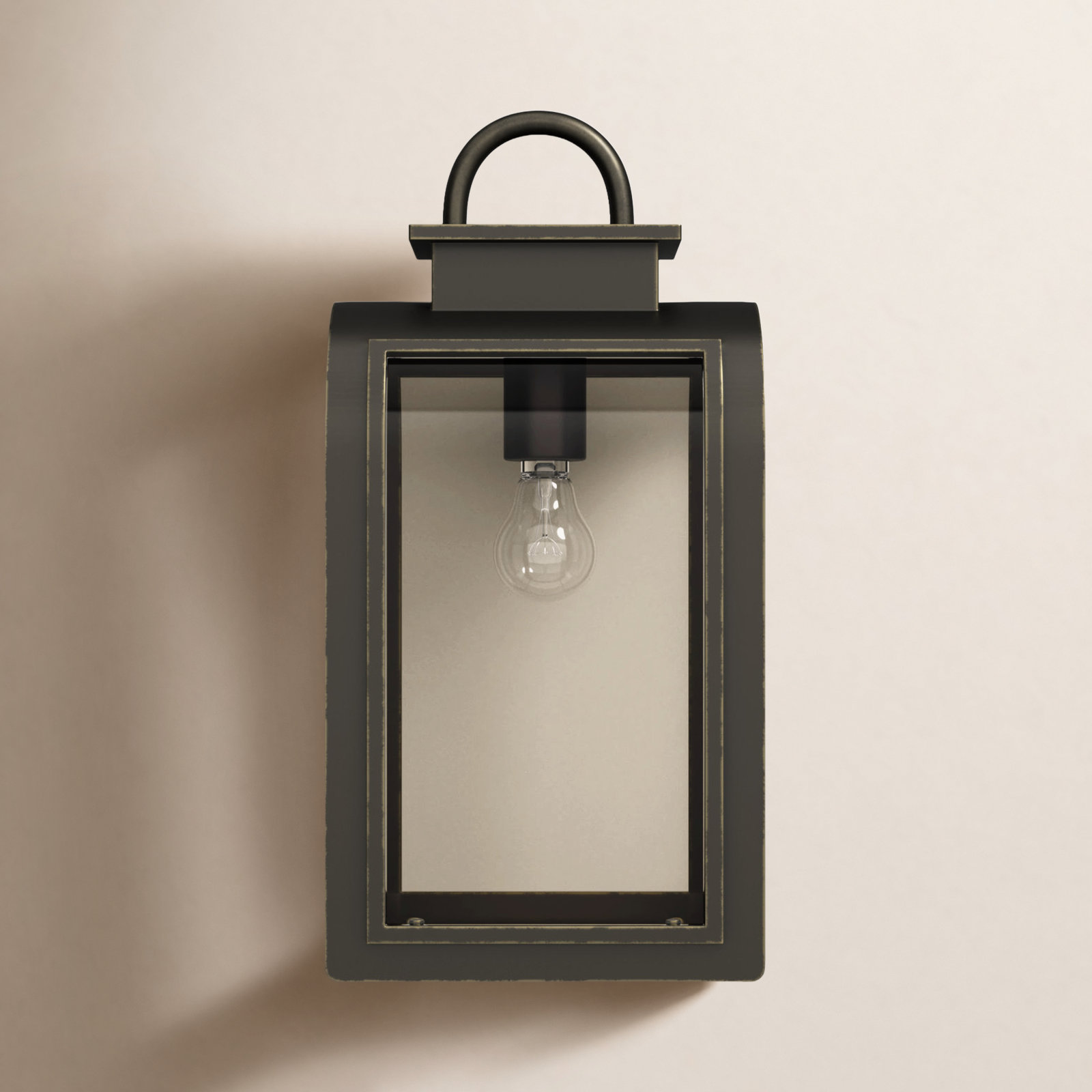 Matheus Single Light Outdoor Wall Light, 13.25" H x 6.5" W x 6.875" D