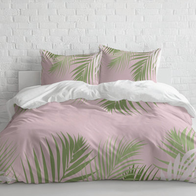 Waving Palm 3- Piece Decorative Lightweight Comforter Set