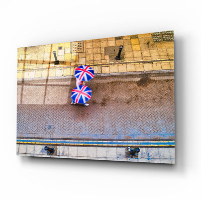 'Walking Union Jack'  by Mark A Paulda Acrylic Glass Wall Art, 16" x 12"