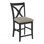 Hues Upholstered Stool with Solid Wood Frame