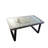 Retro Solid Wood Iron Rectangular Coffee Table