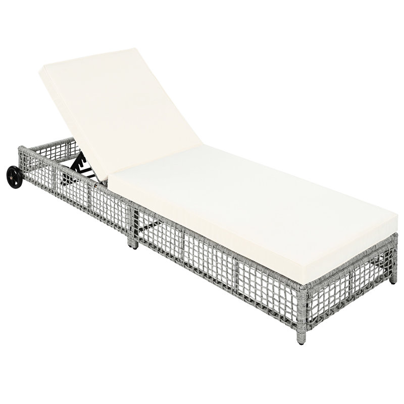 Chaise longue de jardin Garden, Naturel, 1
